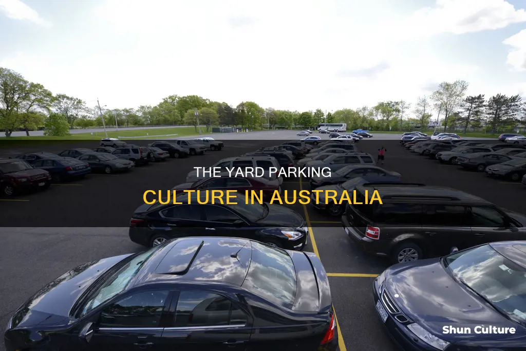why do people park in their yards in australia