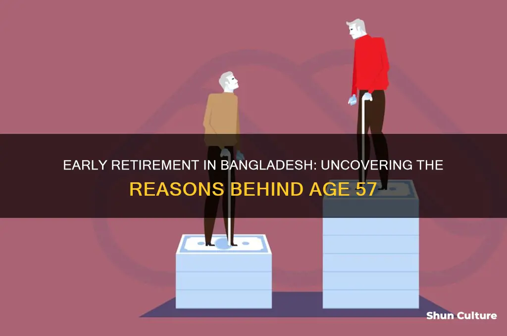 why do people retire at 57 in bangladesh