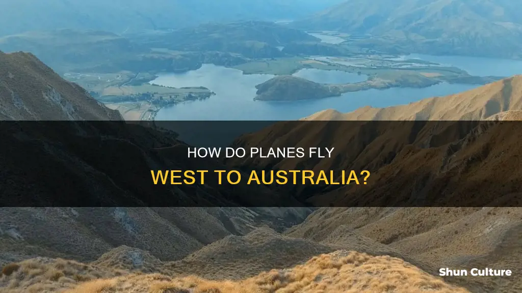 why do planes fly west to australia if flat earth