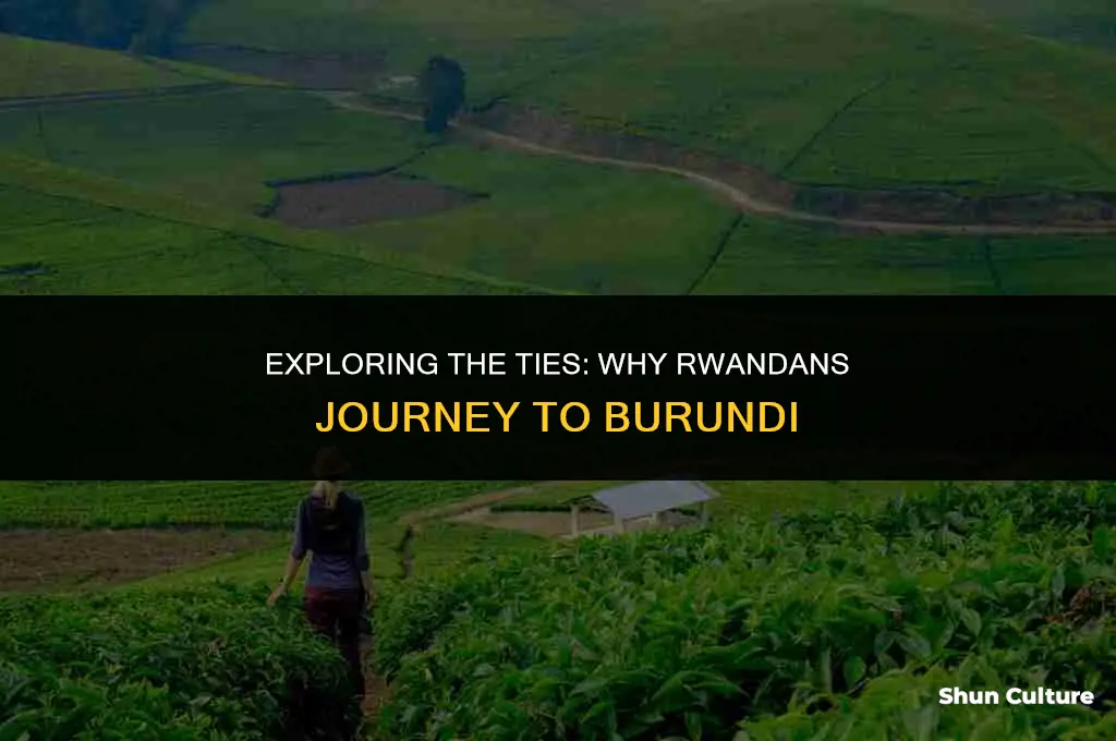 why do rwandans go to burundi