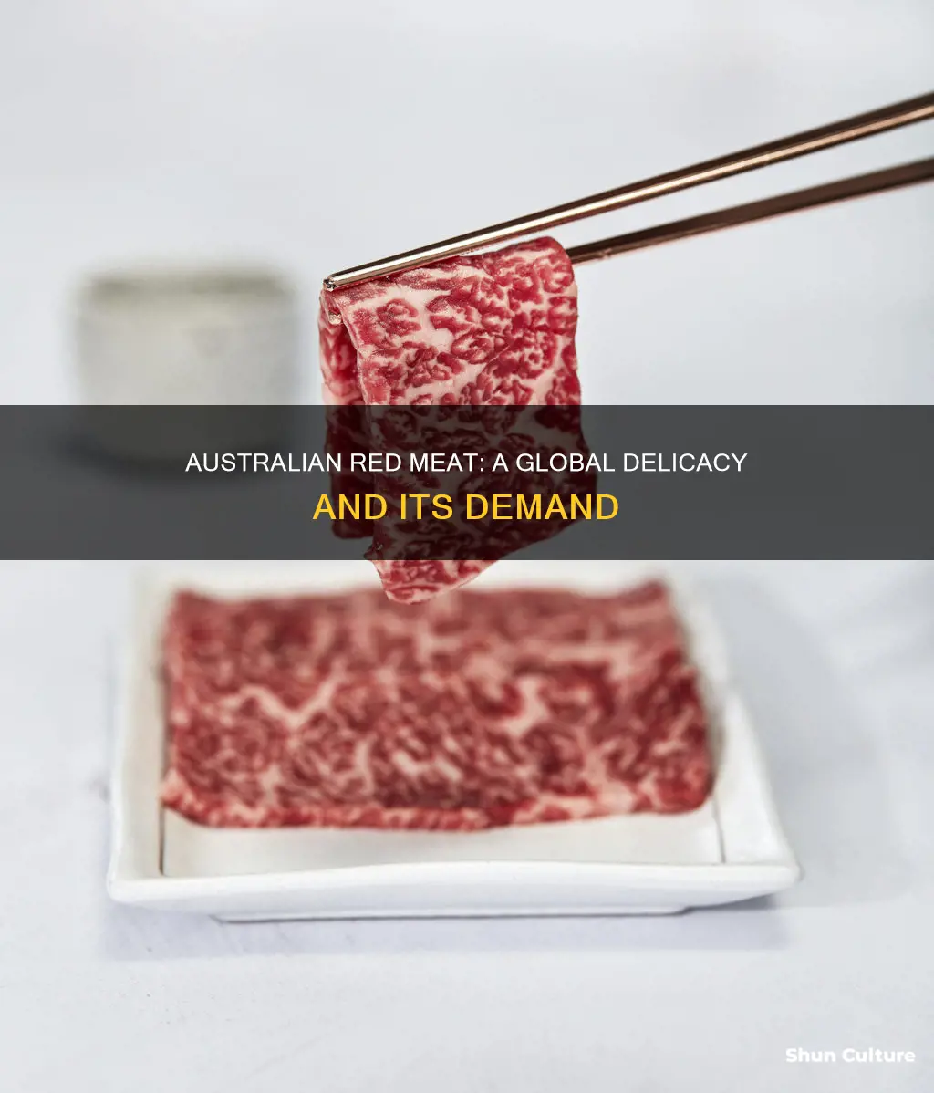 why do so many countries import australian red meat
