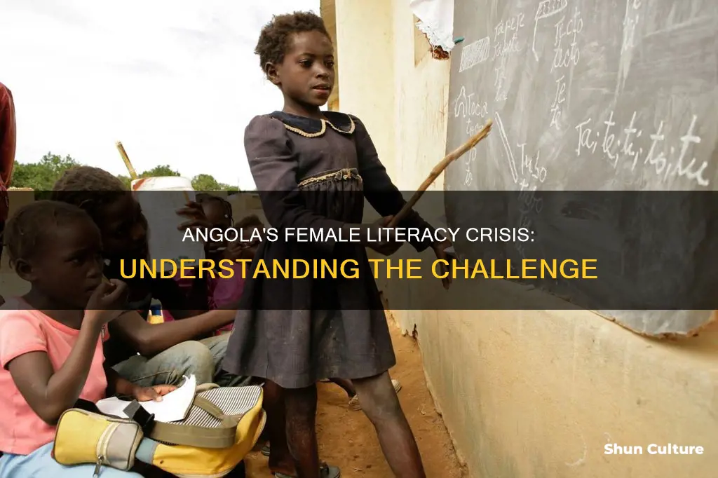 why do women in angola have lower literacy rate