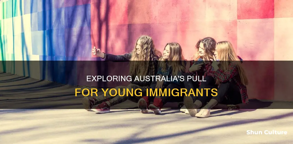 why do young people move to australia