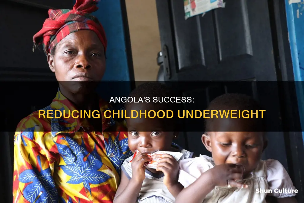 why does angola experience less childhood underweight