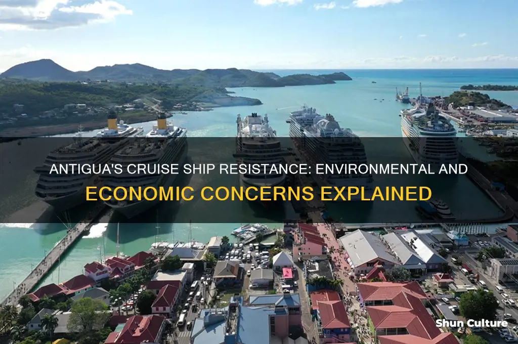 why does antigua not want cruise ships to visit