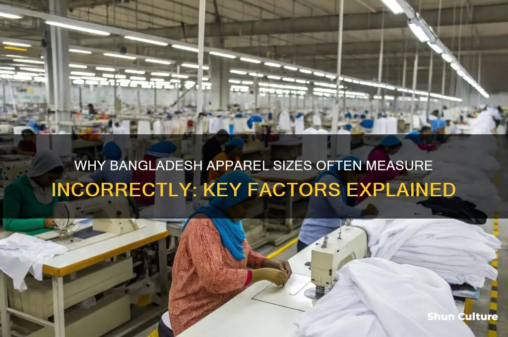 why does apparel from bangladesh measure wrong
