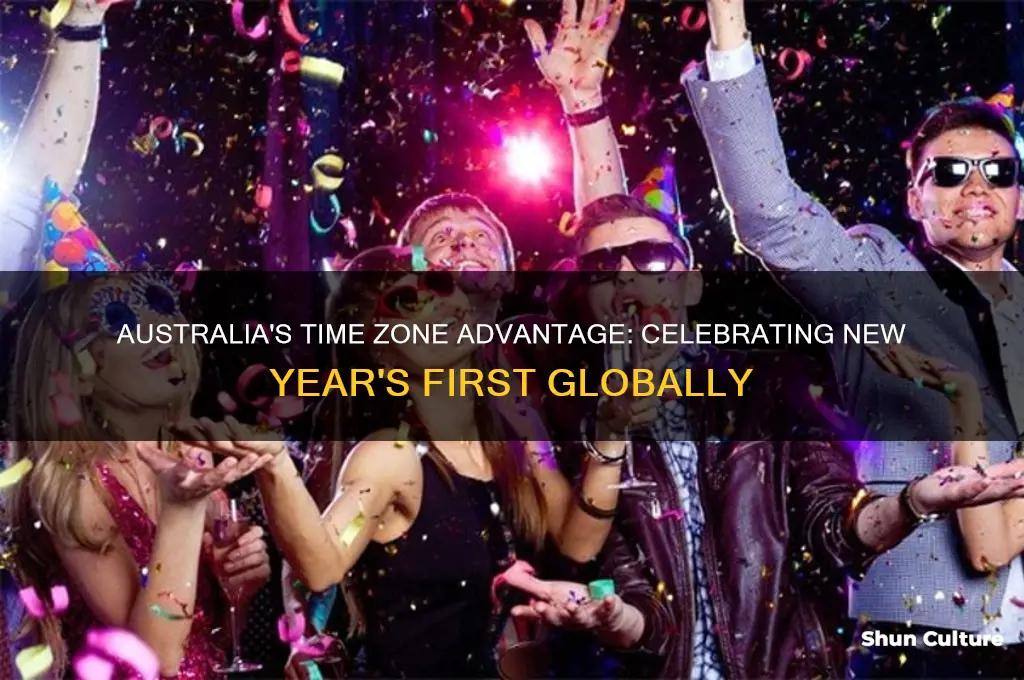 why does australia celebrate new year first