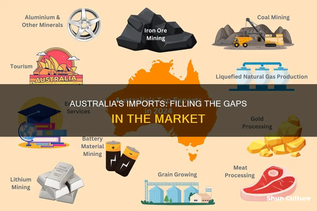 why does australia import goods