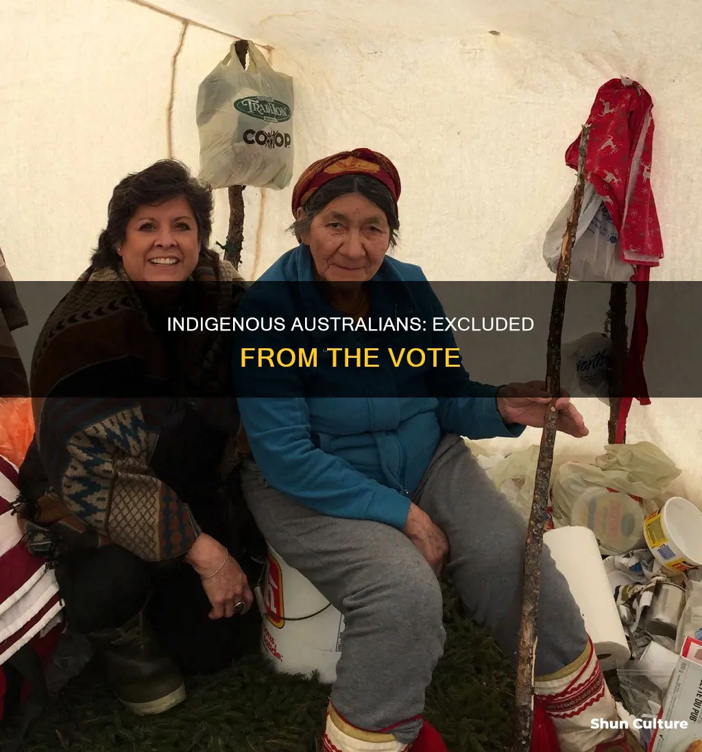 why does australia not include indigenous people in voting