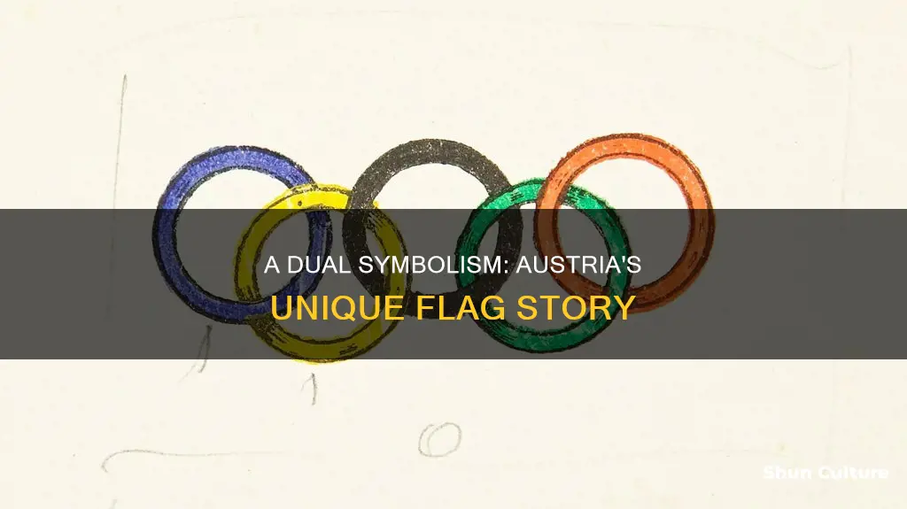 why does austria have two flags