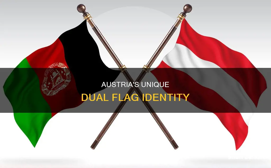 why does austria have two flags