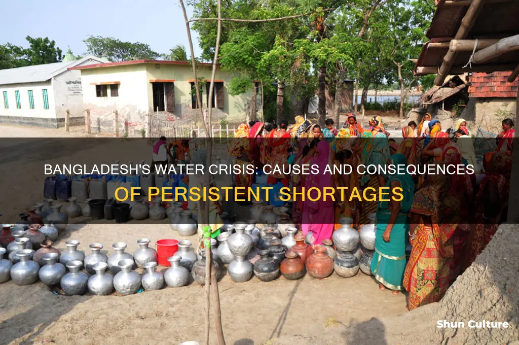 why does bangladesh experience water shortages