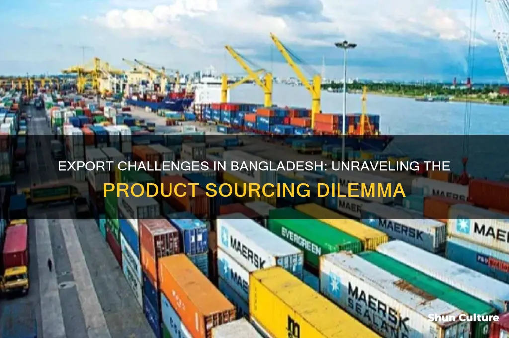 why does bangladesh have difficulty finding products to export