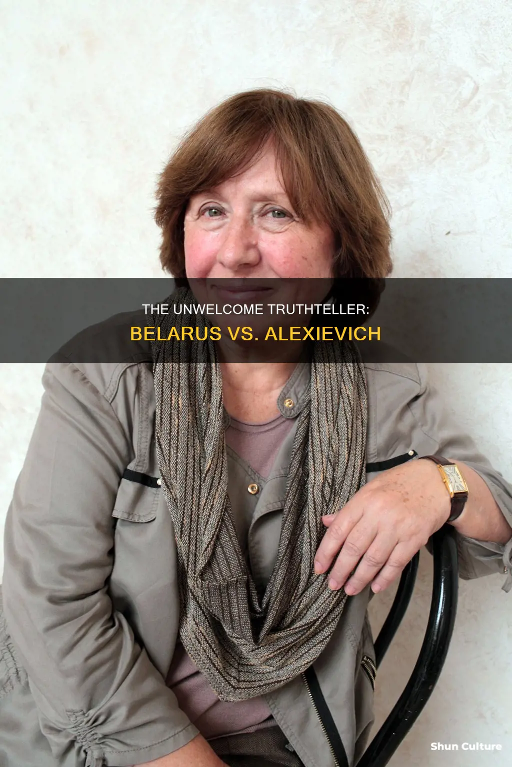 why does belarus not like svetlana alexievich