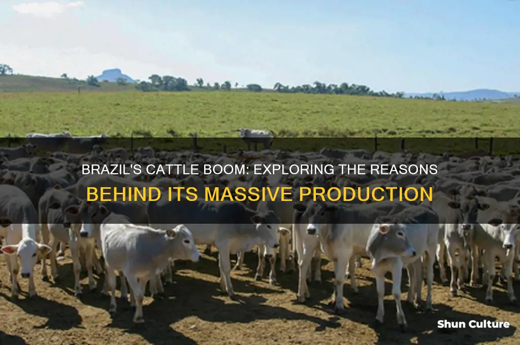 why does brazil produce so much cattle