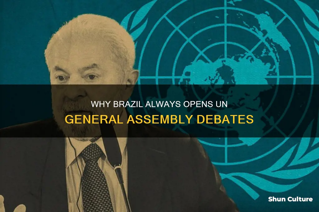 why does brazil speak first at the united nations