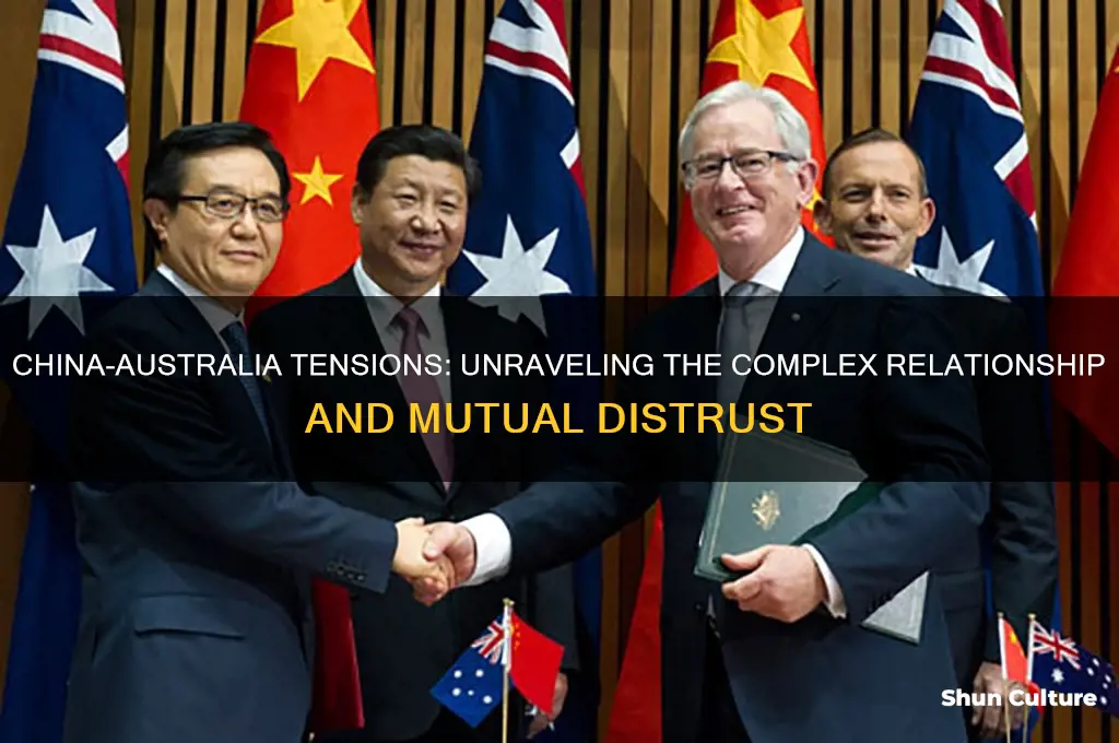 why does china not like australia