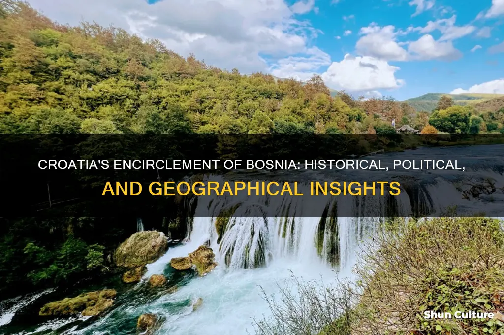 why does croatia surround bosnia