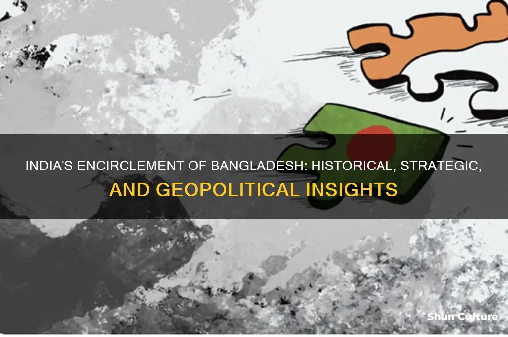 why does india surround bangladesh