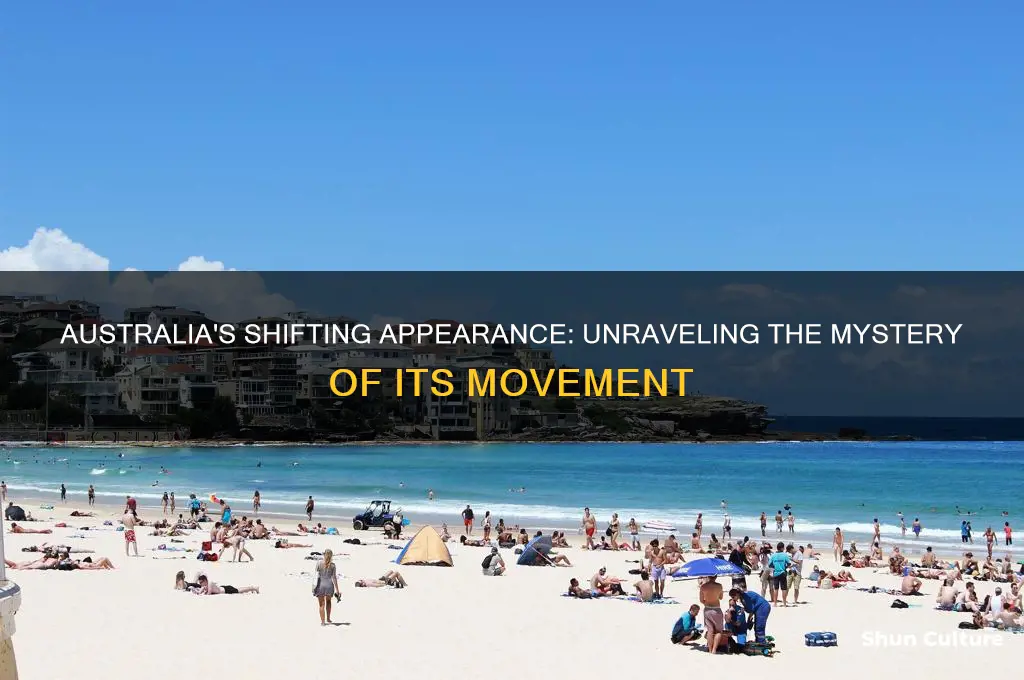 why does it look like australia moved