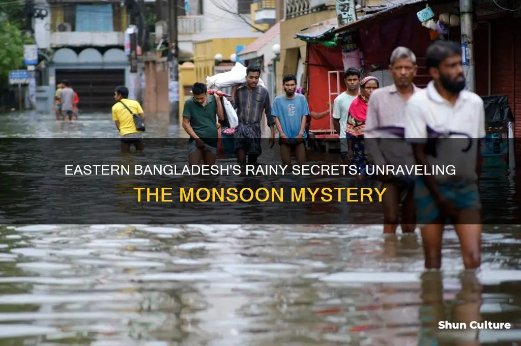 why does it rain in eastern bangladesh