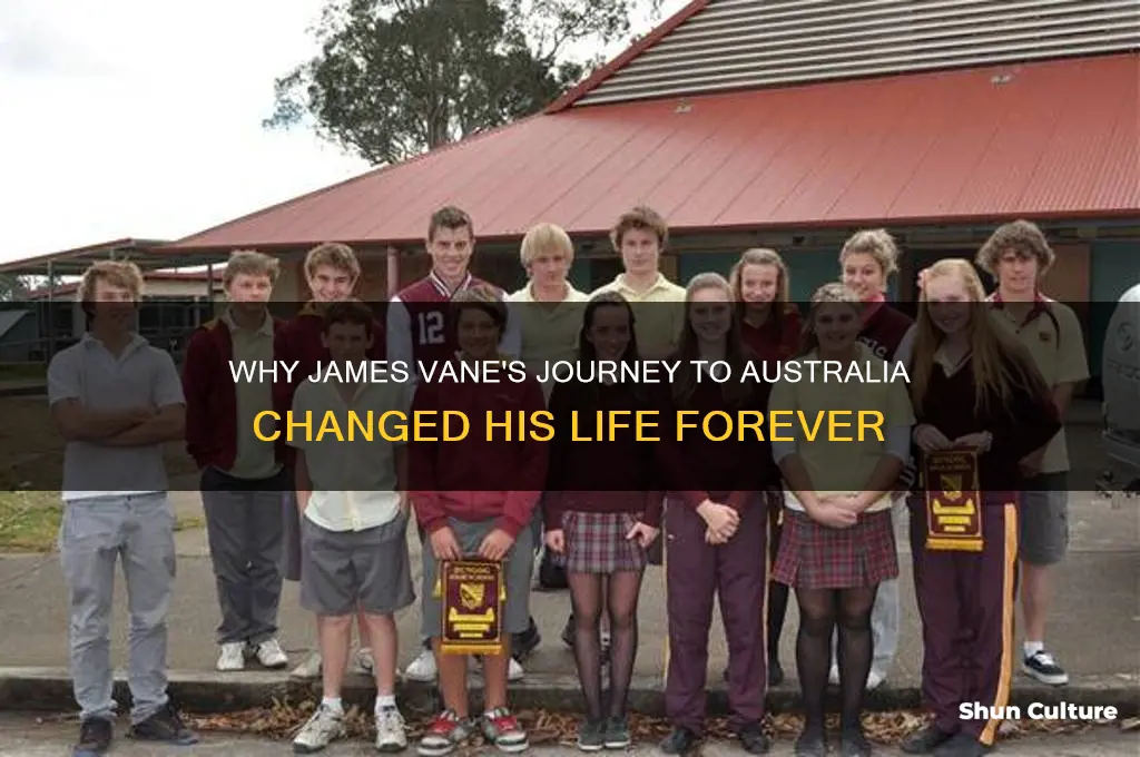 why does james vane go to australia