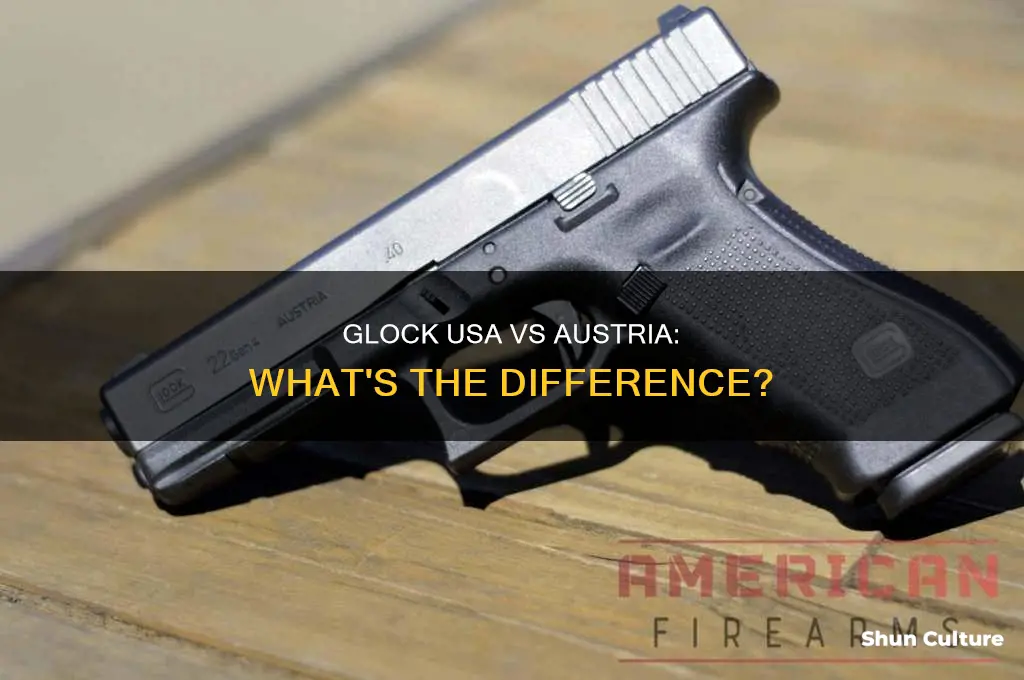 why does my glock say usa instead of austria