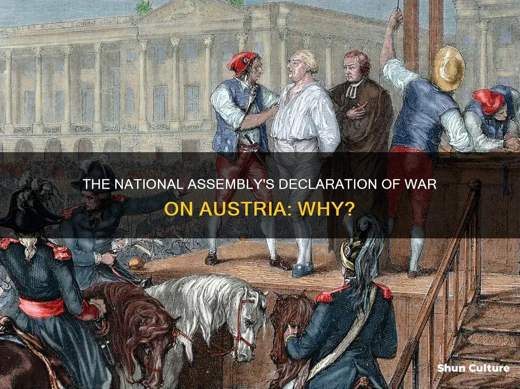why does national assembly declare war on austria
