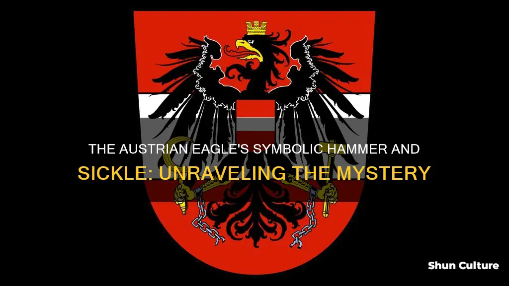 why does the austrian eagle have a hammer and sickle