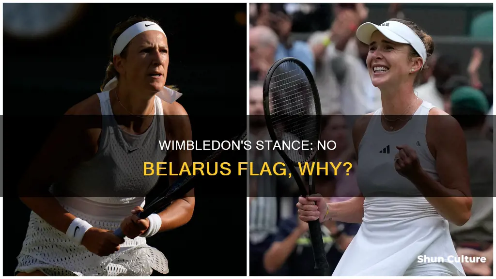 why doesnt wimbeldon show belarus flag