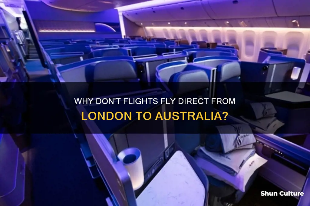 why dont flights go straight from london to australia