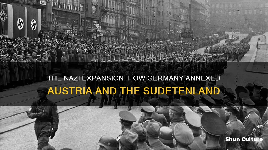 why germany was allowed to annex austria and the sudetenland