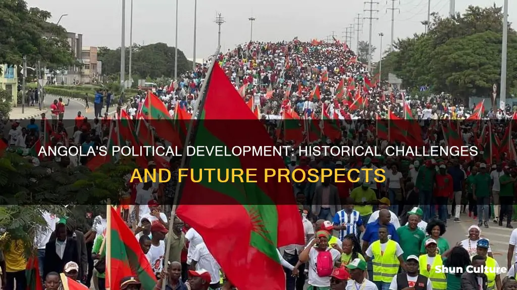 why has angola struggled to develop politically