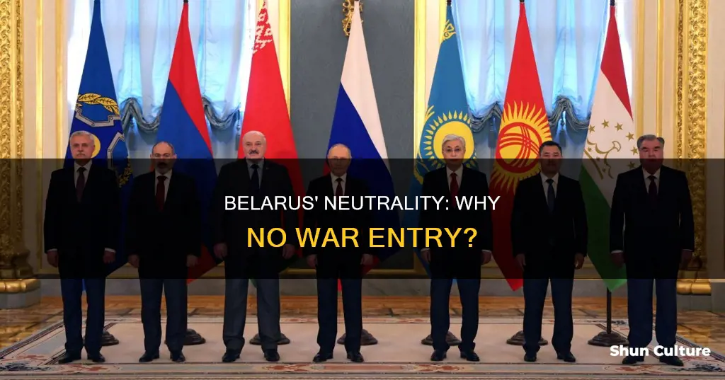 why has belarus not joined the war