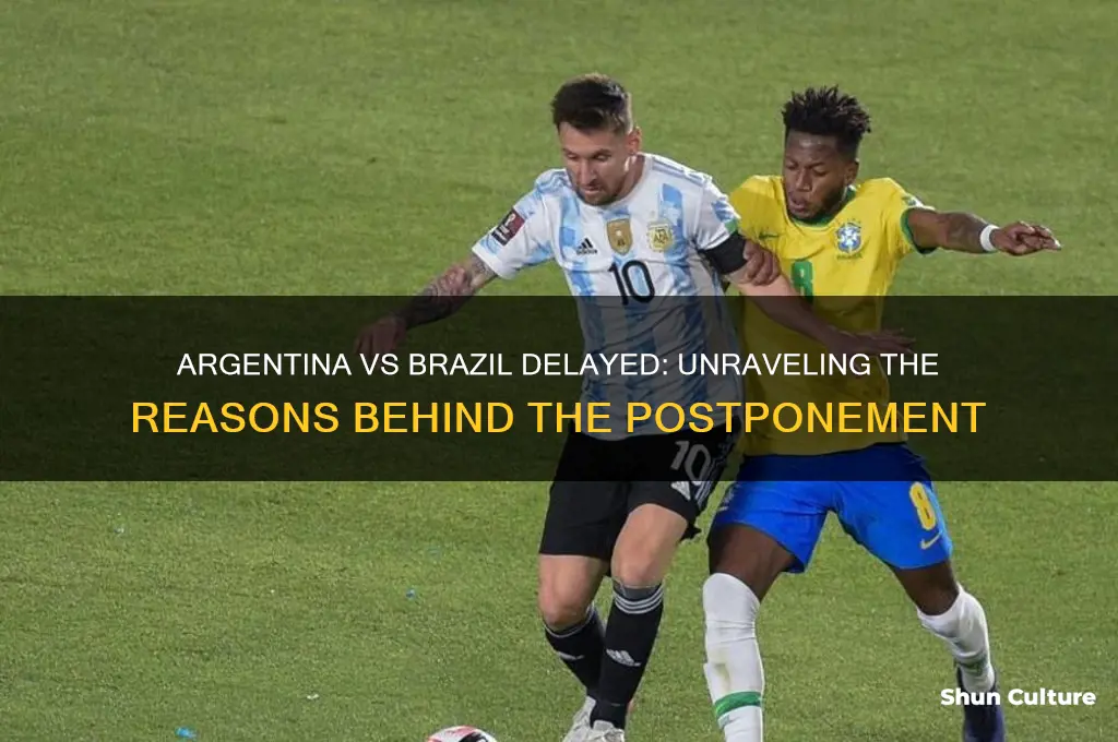 why is argentina vs brazil delayed