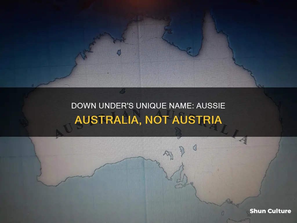 why is aussie australia but not austria