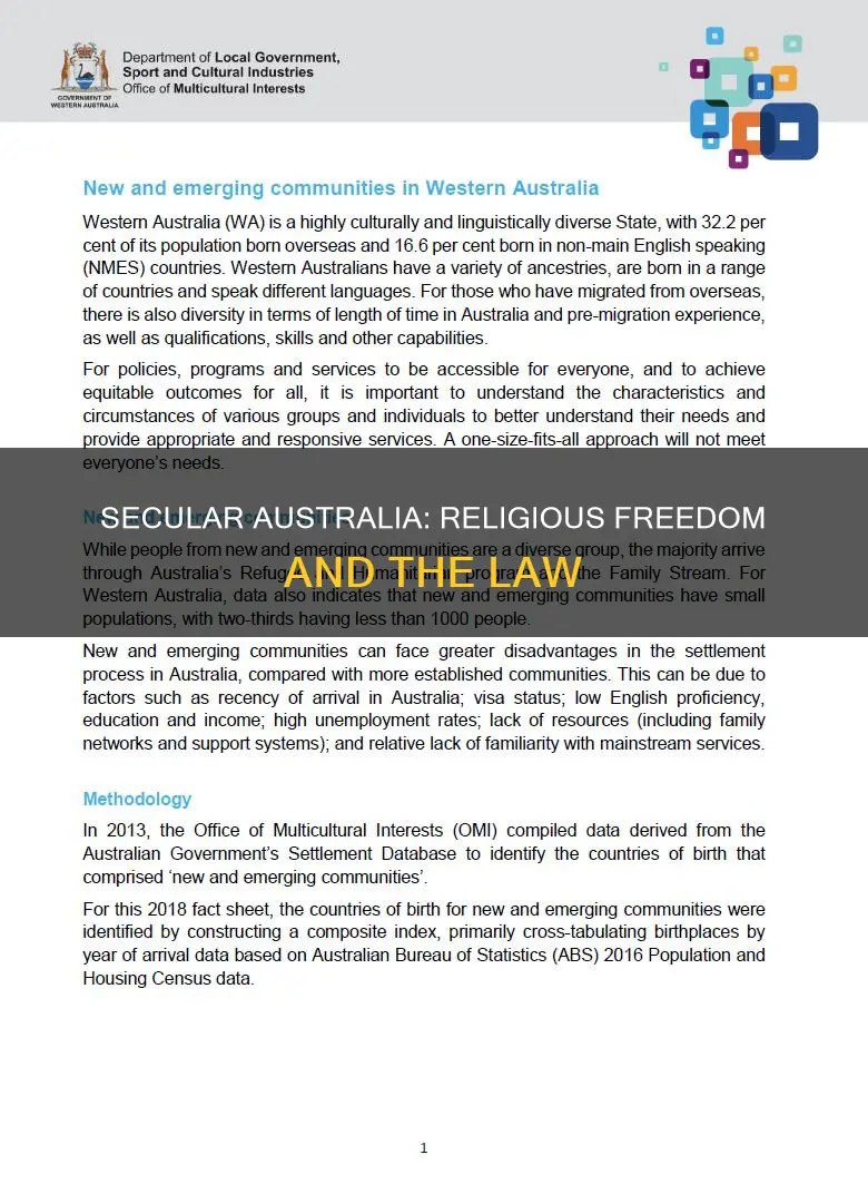 why is australia a secular country