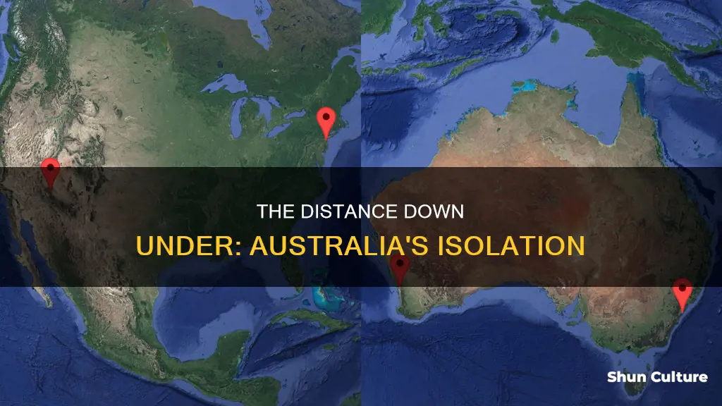 why is australia so far away