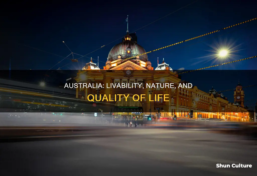 why is australia the most livable country