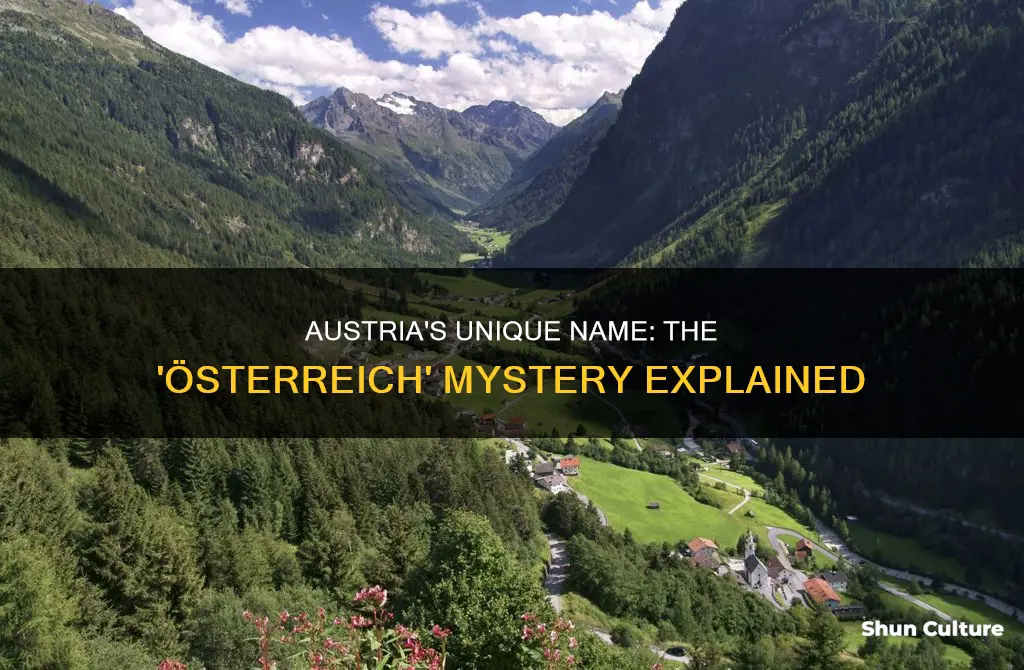 why is austria called osterreich