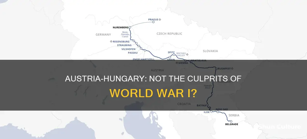 why is austria hungary not to blame for ww1