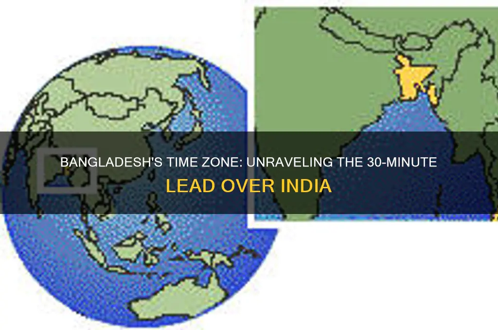 why is bangladesh half an hour ahead of india
