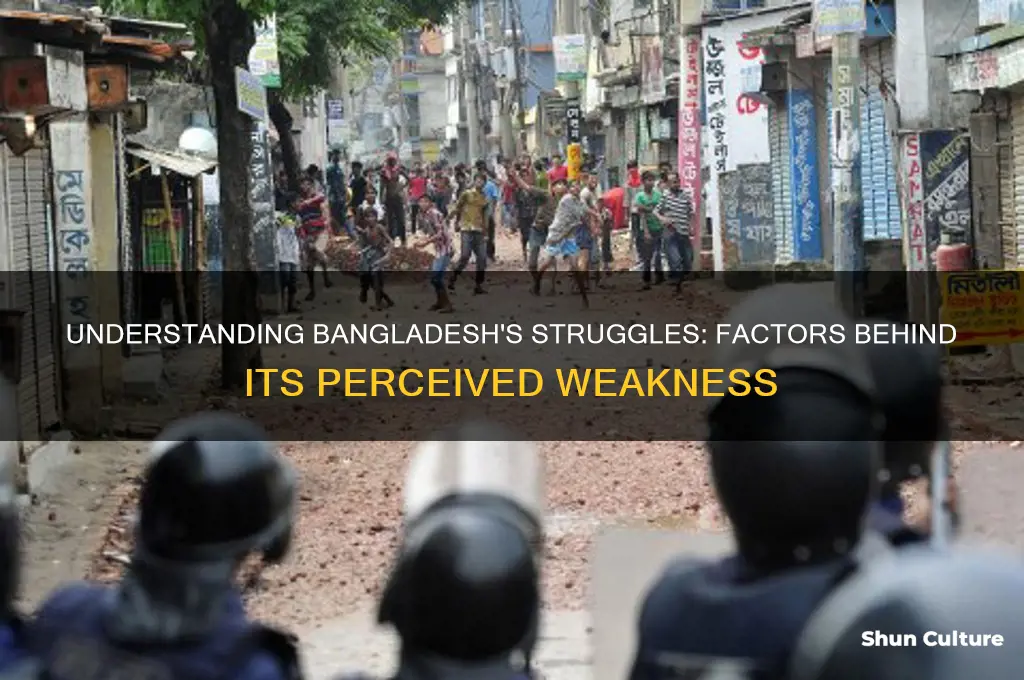 why is bangladesh so weak