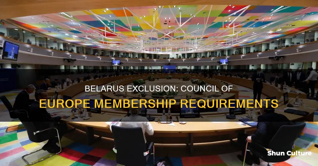 why is belarus not in the council of europe