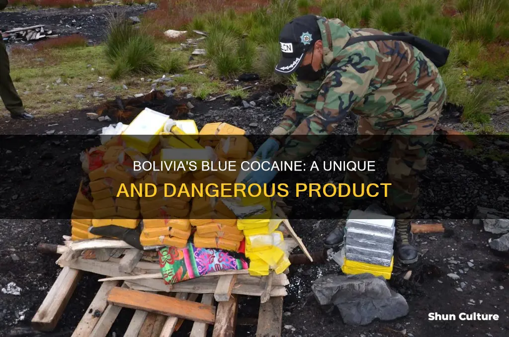 why is blue cocaine from bolivia