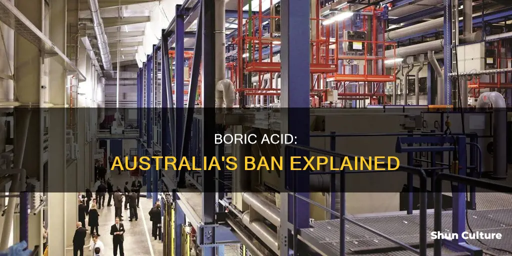 why is boric acid banned in australia
