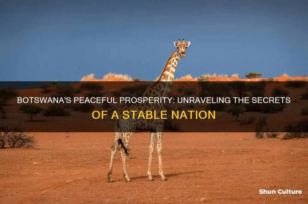 why is botswana so peaceful