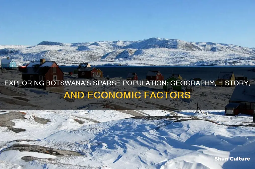 why is botswana sparsely populated