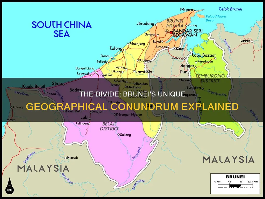 why is brunei split in two