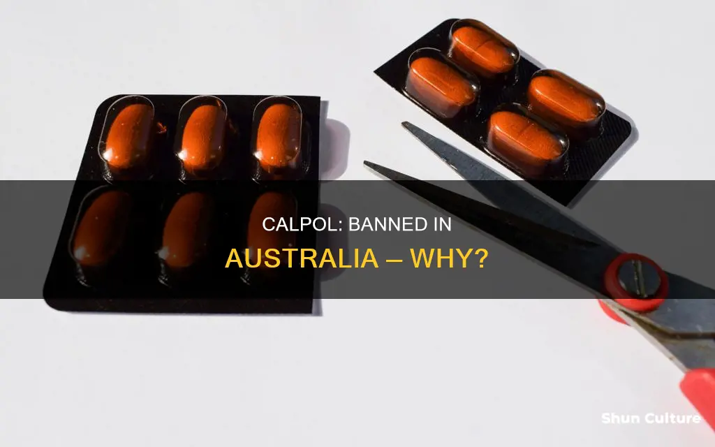 why is calpol banned in australia